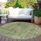 Homeroots 8' Green And Silver Round Medallion Washable Indoor Outdoor Area Rug 616432 - alternate 9