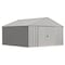 Arrow Classic 12 x 12 x 8 ft Flute Grey Steel Storage Shed CLG1212FG - alternate 1