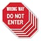 Signmission Wrong Way Do Not Enter, 10 inch X 10 inch, Aluminum Metal Signs, 5PK OC-A-5Pack-10-345 - alternate 1