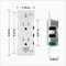 Leviton Decora Edge 15A White Residential Grade 5-15R Duplex Outlet, 10PK M02-E5325-0MW - alternate 7