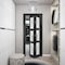 Sartodoors Sliding Closet Bi-fold Doors, Lucia 2552 Matte Black with Frosted Glass, Sturdy Tracks Moldings Tr LUCIA2552BF-BLK-84 x 84 (2* 42x84) - alternate 5