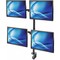 Manhattan - Strategic MANHATTAN UNIVERSAL FOUR MONITOR MOUNT WITH DOUBLE-LINK SWING ARMS HOLDS TWO 13 461566 - alternate 5