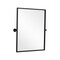 Homeroots 31" Black Metal Framed Full Length Hanging Mirror 564452 - alternate 1
