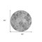 Homeroots 8' Gray Charcoal And Ivory Round Abstract Washable Indoor Outdoor Area Rug 577669 - alternate 7