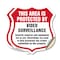Signmission Video Surveillance Shield Sign This Area, 6 inch X 6 inch, Vinyl Decal, 2PK SHI-D-2PACK-6-473 - alternate 1