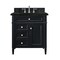 James Martin Vanities Brittany 30" Single Vanity, Black Onyx, w/ 3 CM Phantome Eclos Top 650-V30-BKO-3PHT - alternate 1