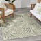 Homeroots 5' X 7' Ivory And Green Palm Leaf Indoor Outdoor Area Rug 552509 - alternate 8