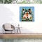 Trademark Fine Art Outdoor Canvas Art Karrie Evenson 'Rainbow Wolf' Wall Art for Patios, or Gardens GRL00694-OC2424WR - alternate 1