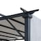 Sunjoy 9 ft x 9 ft Pergola, Outdoor Patio Pergola with Retractable White Canopy Shade, Light Gray A106005560 - alternate 7