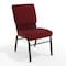 Flash Furniture Fabric Church Chair, Burgundy Patterned XU-CH-60096-BY-BAS-GG - alternate 1