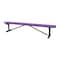 Leisure Craft Bench w/o Back, Surfce Mount, 8ft., Purple B8XPSM-PURPLE - alternate 1