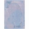 Homeroots 3' X 5' Sky Blue And Denim Blue Abstract Washable Indoor Outdoor Area Rug 615710 - alternate 6