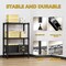 Factory 2U Wire Shelving Unit, 14inD x 24inW x 36inH, 3 Shelves, Medium Duty 250 lbs Per Shelf, Black 803965 - alternate 6