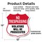 Signmission No Trespassing Shield Sign Violators Wil, 12 Inch X 12 Inch, Plastic Sign SHI-P-12-418 - alternate 6