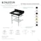 Kingston Brass 30-Inch Black Granite Console Sink with Brass Legs and Shelf, 8-Inch, 3-Hole KVPK3030KBB5 - alternate 2