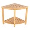 Lavish Home Corner Shower Bench Water Resistant Shower Stool for Inside Shower, Bathroom, or Sauna Foot Rest ST-BATH8-NT - alternate 10