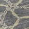 Homeroots 8' Charcoal And Gold Round Geometric Washable Indoor Outdoor Area Rug 613484 - alternate 8