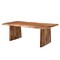 Homeroots 86" Brown Wood Double Pedestal Live Edge Dining Table 565237 - alternate 8