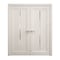 Sartodoors Interior Solid French Double Doors 72 x 84 inches, Ego 5014 Painted White Oak, Wood Interior Solid EGO5014DD-PWO-7284 - alternate 1