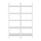 International Concepts Lean To Shelf Units with 5 Shelves, Set of 2 Pieces, Linen White K-SH69-2660-2 - alternate 4