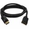Add-On 6FT DISPLAYPORT 1.2 MALE TO FEMALE BLACK CABLE MAX RESOLUTION UP TO 3840X2 DISPLAYPORTMF6F - alternate 7