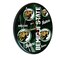 Holland Bar Stool Co Bemidji State University 13" Solid Wood Clock WClkPBlkBmijSt - alternate 1