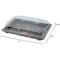 Ecoquality 7.25x5 Inch Black Sushi Tray with Lid, For Sushi, Appetizers and Desserts, 550PK TZ010DL-550 - alternate 4