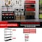 Shuntong Metal Shelving 5-Tier 48 in.W x 18 in.D x 72 in.H, Concealed Post, Laminated Boards - Black Wrinkle Textured Finish SH-ZCP-481872-5B-WB - alternate 6