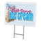 Signmission Soft Serve Ice Cream Yard Sign & Stake outdoor plastic coroplast window, C-1824 Soft Serve Ice Cream C-1824 Soft Serve Ice Cream - alternate 1
