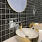 Apollo Tile Silken 3.94 in. x 3.94 in. Glossy Black Ceramic Square Wall Tile 5.38 sq. ft./case, 50PK CRE88BLK44A - alternate 10