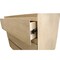 Homeroots 24" Natural Solid Wood Ribbed Texture Three Drawer Nightstand 569600 - alternate 18