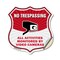 Signmission No Trespassing Shield Sign All Activitie, 12 Inch X 12 Inch, Vinyl Decal SHI-D-12-421 - alternate 1