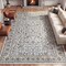 Jonathan Y Subtlety Medallion All-Over Floral Border Non-Slip Machine-Washable Beige/Ivory 4ft x 6ft Area Rug WSH504J-4 - alternate 6