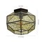 Jonathan Y Evelyn 12.5 in. 1-Light Vintage Farmhouse Iron/Glass LED Flush Mount, Oil Rubbed Bronze JYL9924A - alternate 10
