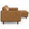 Homeroots 102" Sienna Leather Sofa With Brown Legs 641045 - alternate 6
