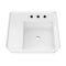 Whitehaus Collection 22 in Rectangular Wall Mount Basin with Widespread Faucet Drilling and Rear Center Drain Location B-RA55-3H - alternate 7