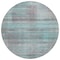 Homeroots 8' Teal Blue Gray And Charcoal Round Striped Washable Indoor Outdoor Area Rug 588072 - alternate 7