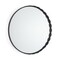 Homeroots 30" Black Metal Scalloped Accent Mirror 607278 - alternate 5