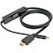 Tripp Lite USB C TO HDMI ADAPTER CABLE CONVERTER UHD ULTRA HIGH DEFINITION 4K X 2K  30HZ M/ U444-003-H - alternate 2