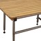 Homeroots 18" X 40" Brown Teak Rectangular Shower Bench 549366 - alternate 6