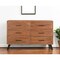 Homeroots 60" Natural Live Edge Solid Wood Six Drawer Double Dresser 571535 - alternate 1