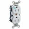 Leviton Straight Blade Receptacle, 5-20R, 20 A, 125V AC, Flush Mount, Self-Grounded M8300-B - alternate 1