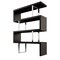 Homeroots 67" Black And Silver Metal and Wood Three Tier Etagere Bookcase 555014 - alternate 5