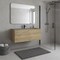 Homeroots 48" Oak Wood Freestanding Bathroom Vanity With White Sink And Two Drawers 627409 - alternate 5
