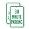 Signmission 30 Minute Parking, 12'' X 18'' 2 Signs, Heavy Gauge Aluminum, 2PK A-1218-2PACK-25322 - alternate 1