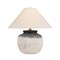 Troy Lighting Unearthed 1 Light Table Lamp in Patina Brass and Ceramic Flamed White Finish PTL1723-PBR/CFH - alternate 1