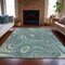 Homeroots 9' X 12' Sky Blue And Gray Geometric Washable Indoor Outdoor Area Rug 631405 - alternate 9
