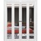 Sartodoors Sliding Closet Double Bi-fold Doors, Lucia 1299 White Silk with Mirror, Sturdy Tracks Moldings Tri LUCIA1299DBF-WS-72 x 80 (4* 18x80) - alternate 1