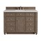 James Martin Vanities Bristol 48" Single Vanity, Whitewashed Walnut, w/ 3 CM Siberian Silestone Top 157-V48-WW-3SFR - alternate 1