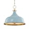Hudson Valley Lighting Mark D. Sikes X Painted No.1 3 Light Pendant 18 In. Aged Brass/Blue Bird MDS300-AGB/BB - alternate 1
